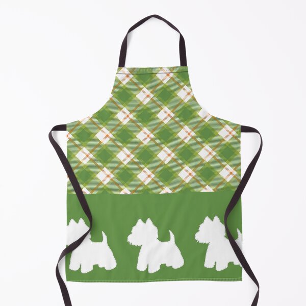 Item preview, Westie Green Plaid designed and sold by WarmAndWestie.