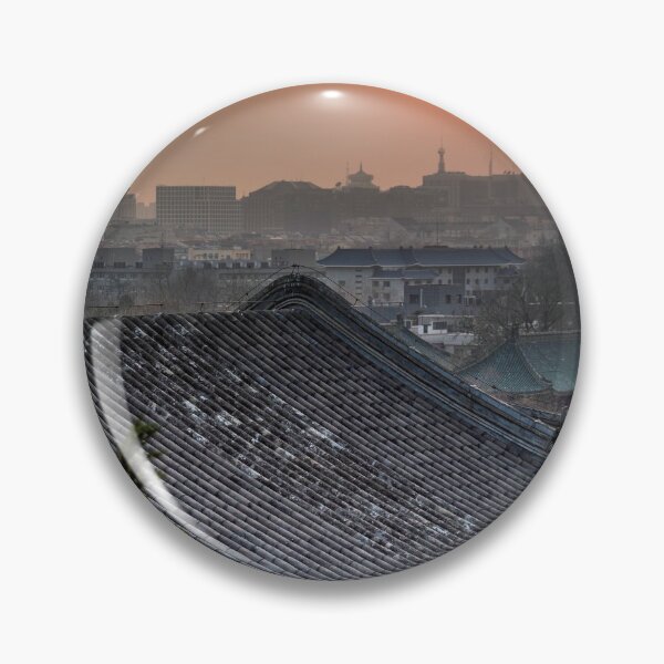 Item preview, Chinese rooftop during sunset in Beijing designed and sold by WorldScenery.