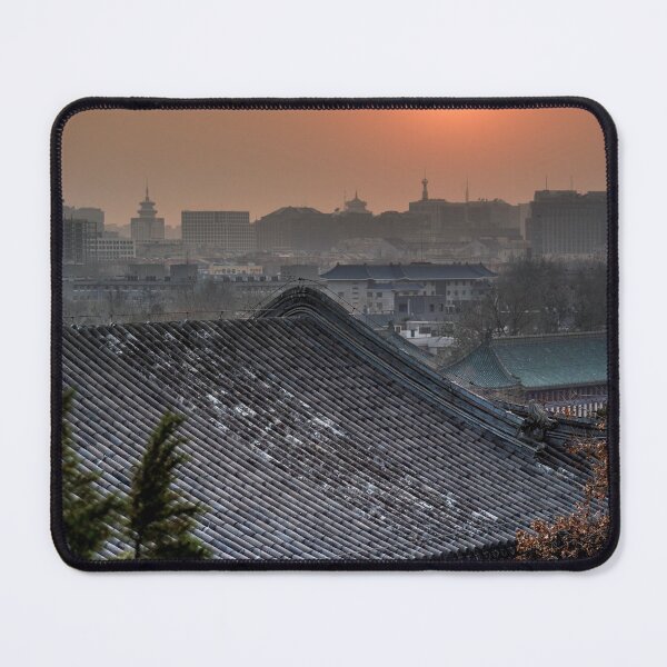 Item preview, Chinese rooftop during sunset in Beijing designed and sold by WorldScenery.