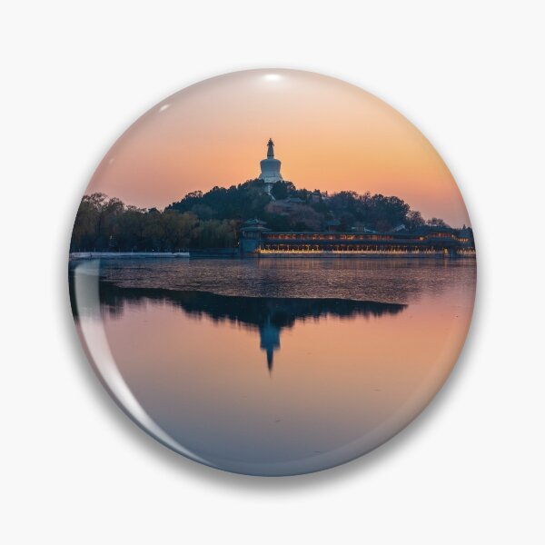 Item preview, Beihai Lake Park scenery at sunset in Beijing designed and sold by WorldScenery.