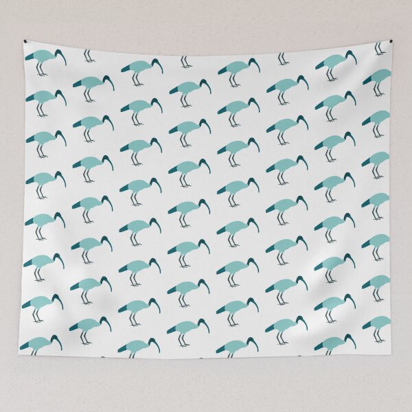 Item preview, Teal Bin Chicken on White designed and sold by Digitaldingo.