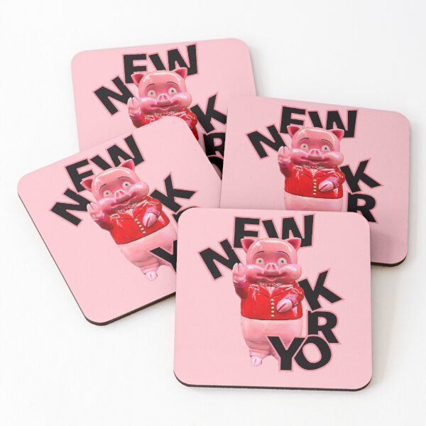 Item preview, New York's Pink Pig designed and sold by Mulberry Fruits ⭐ ⭐ ⭐ ⭐ ⭐.