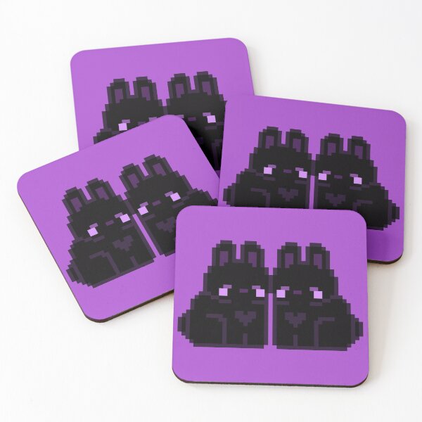 Item preview, Two Black Love Bunnies designed and sold by rin3d .