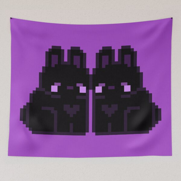 Item preview, Two Black Love Bunnies designed and sold by rin3d .