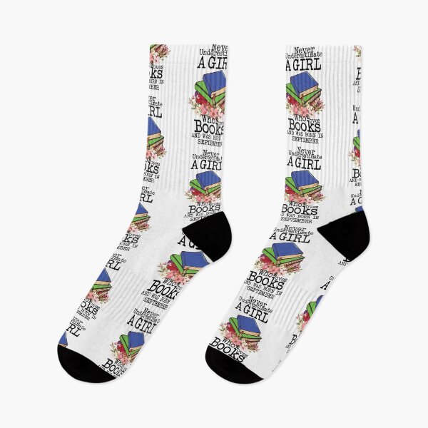 Item preview, Never Underestimate A Girl Who Loves Books And Was Born In September ,Funny Quote For intellectual girls  designed and sold by pedrored369.