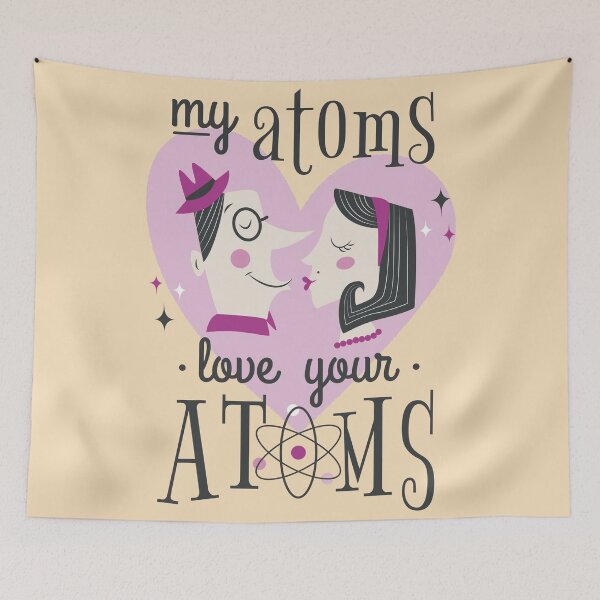 Item preview, My Atoms Love Your Atoms Valentine's Day designed and sold by kenix73.