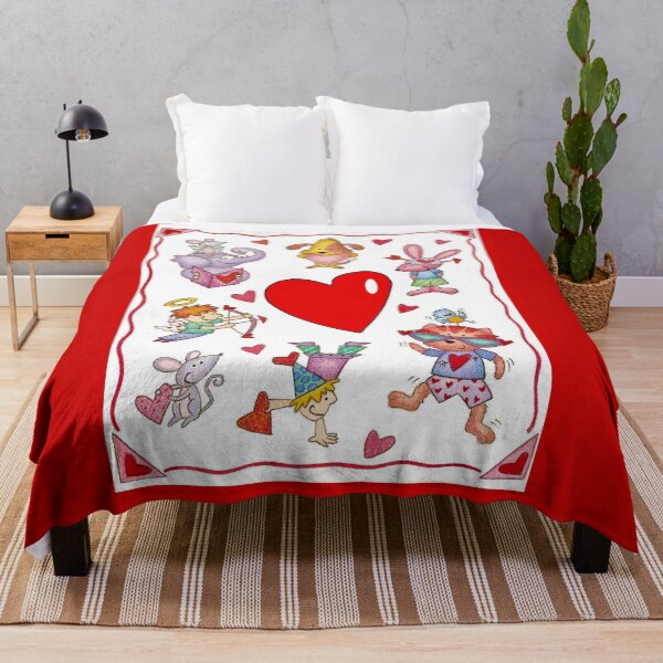 Item preview, Valentine Cartoon Animals Heart Print designed and sold by posterbobs.