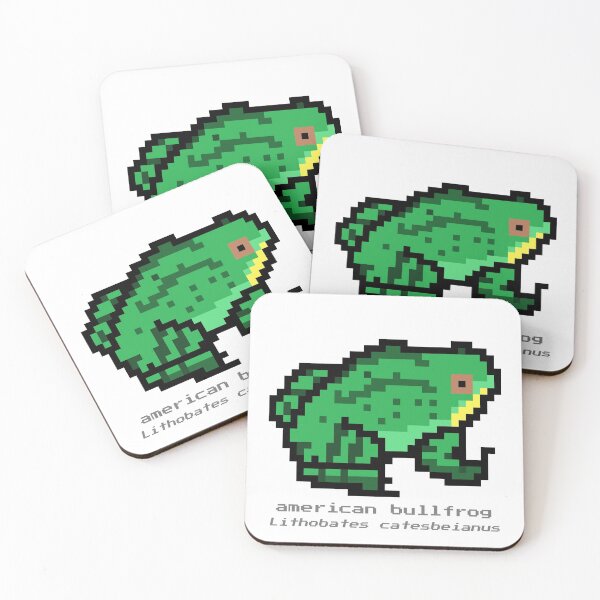 Item preview, Pixel American Bullfrog designed and sold by CheesyBugShop.