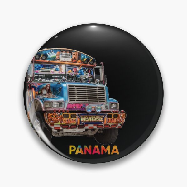 Item preview, Diabolos Rojos buss in Panama Red Devil Style Art Panamanian Buses in Panama City designed and sold by best-of-panama.