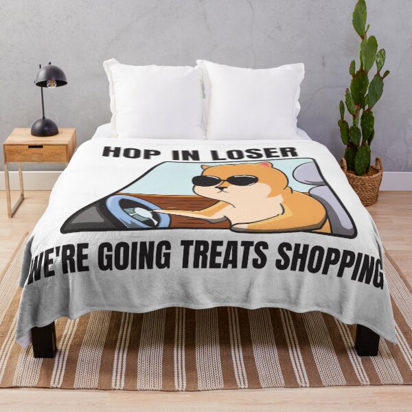 Item preview, Hop In Loser We're Going Treats Shopping - Dog Driving a Car  designed and sold by thecatcouch.