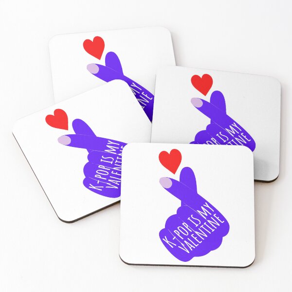 Item preview, K-pop Is My Valentine Korean Finger Heart  designed and sold by hanyj732.