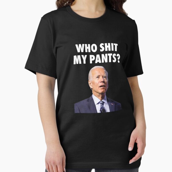 Vista previa del artículo con la obra «Biden con pantalones llenos de caca», diseñado y vendido por hibamouafak.