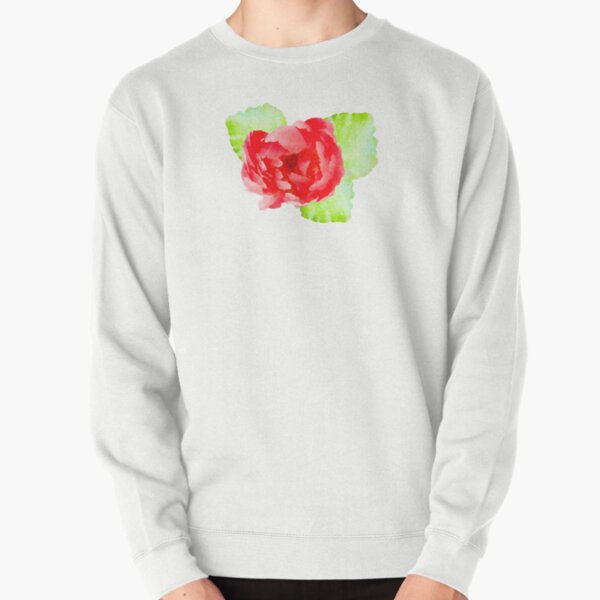Vista previa del artículo con la obra «Flor roja con vegetación», diseñado y vendido por asweethaven.