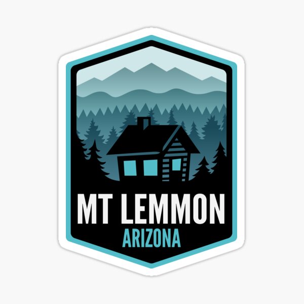 Mt Lemmon Arizona Mountain Town Cabin Sticker