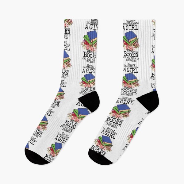 Item preview, Never Underestimate A Girl Who Loves Books And Was Born In December ,Funny Quote For intellectual girls  designed and sold by pedrored369.