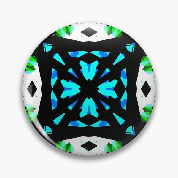 Item preview, Multicolour Rainbow Stained Glass Windows Blue Green White Summer Star Pattern designed and sold by PatternPerfect.