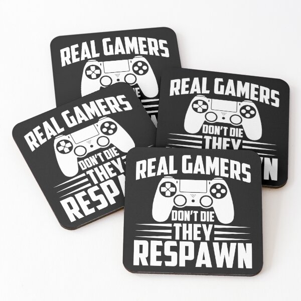 Item preview, Real Gamers Don't Die They Respawn designed and sold by Equitees.