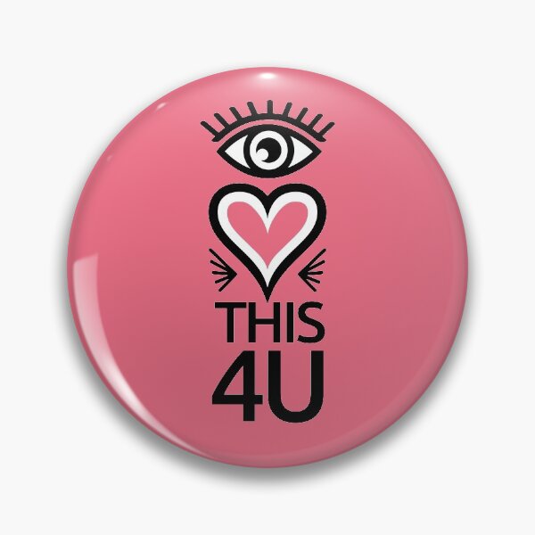 Item preview, Eye Heart This 4 U (coral pink) - Cool designed and sold by OddPop.