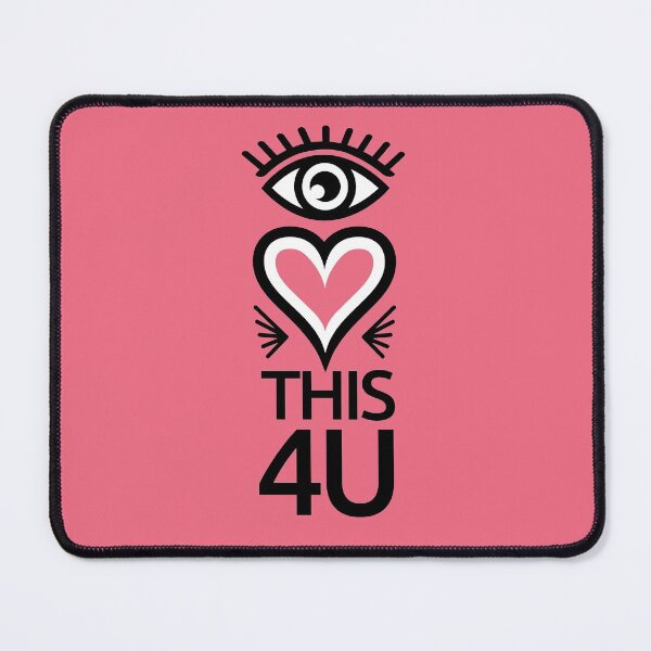 Item preview, Eye Heart This 4 U (coral pink) - Cool designed and sold by OddPop.
