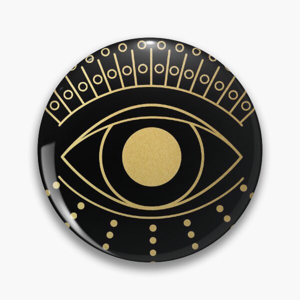 Item preview, Celestial Gold Eye black background designed and sold by Hollyroseart.