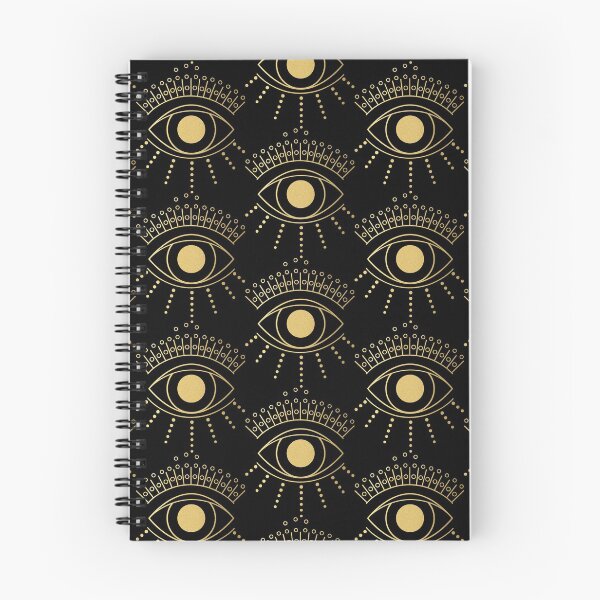 Item preview, Celestial Gold Eye black background designed and sold by Hollyroseart.