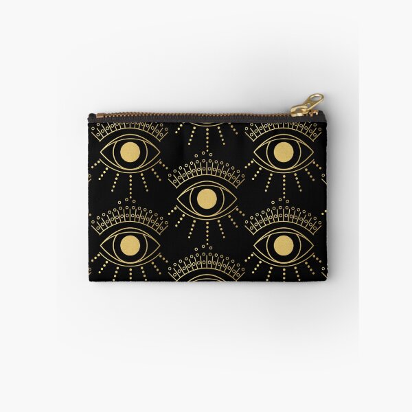 Item preview, Celestial Gold Eye black background designed and sold by Hollyroseart.