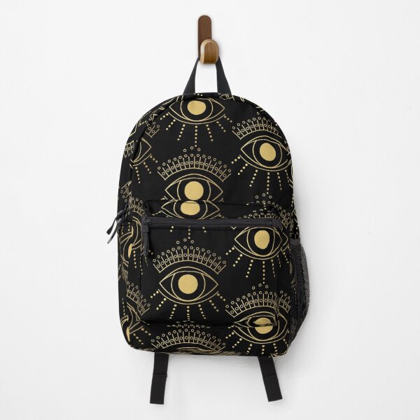 Item preview, Celestial Gold Eye black background designed and sold by Hollyroseart.