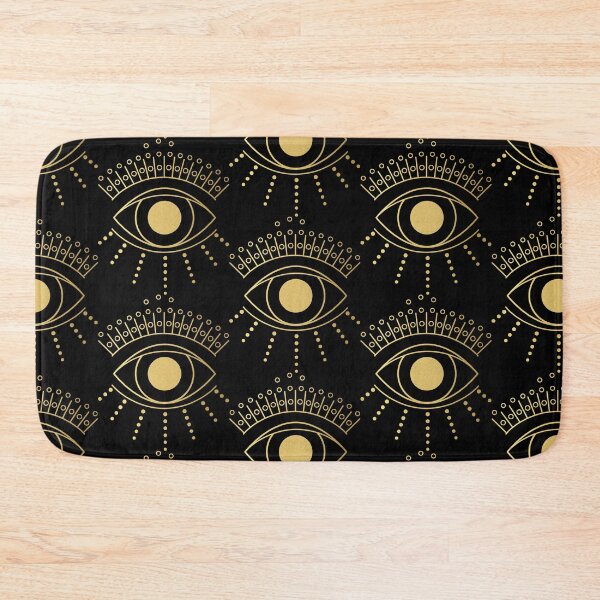 Item preview, Celestial Gold Eye black background designed and sold by Hollyroseart.
