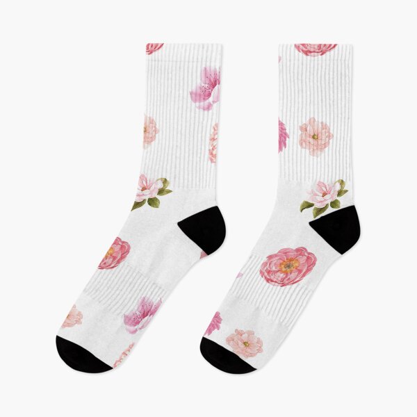 Item preview,  Pink Watercolor Pink Flowers Mixed Florals designed and sold by silviaol.