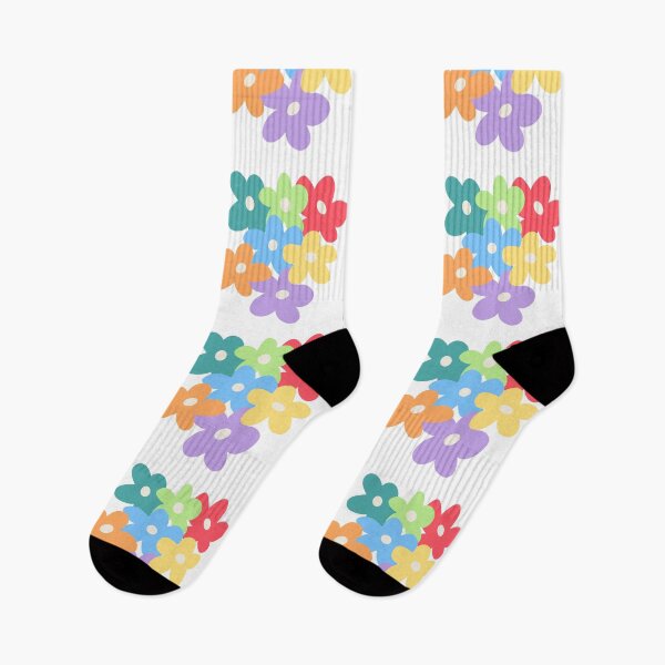Item preview, Groovy colorful flowers designed and sold by starlitdesign.