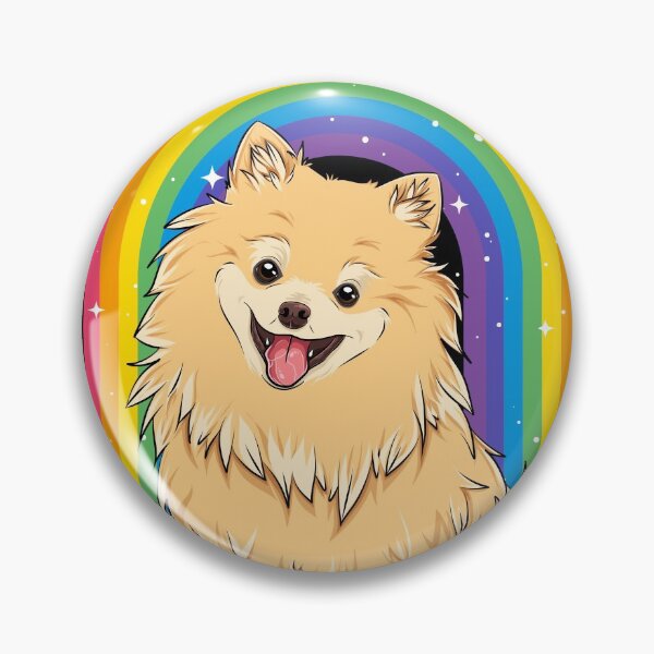 Item preview, Cute Rainbow Pomeranian Dog Lover Pom Dog Owner Zwergspitz designed and sold by lanynx design.