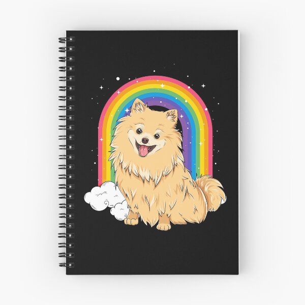 Artikelvorschau, Niedlicher Regenbogen-Pomeranian-Hundeliebhaber, Pom-Hundebesitzer, Zwergspitz entworfen und verkauft von lanynx design.