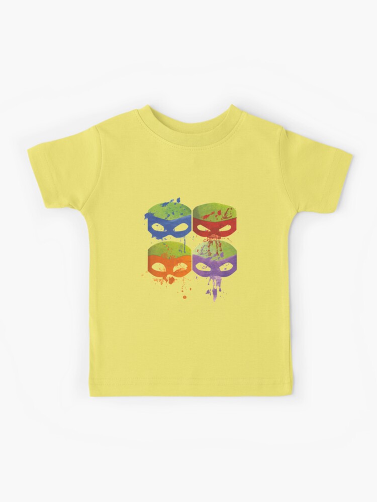 TMNT - T-Shirt KIDS TMNT Group - Yellow (12 Years) : ShopForGeek