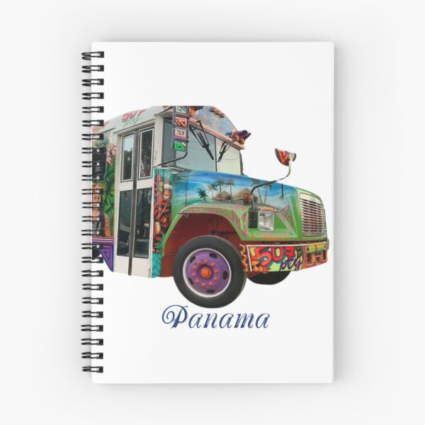 Item preview, Diabolos Rojos buss in Panama Red Devil Style Art Panamanian Buses in Panama City designed and sold by best-of-panama.