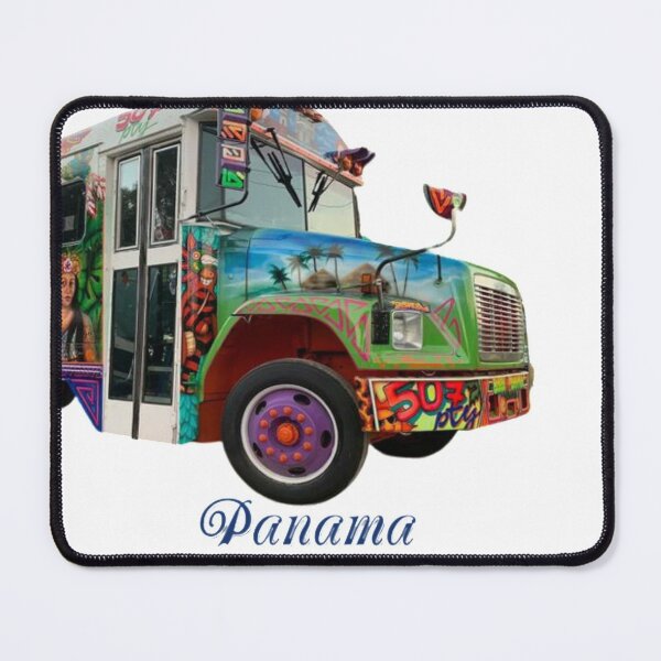 Item preview, Diabolos Rojos buss in Panama Red Devil Style Art Panamanian Buses in Panama City designed and sold by best-of-panama.