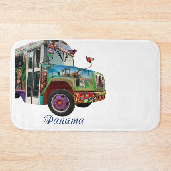 Item preview, Diabolos Rojos buss in Panama Red Devil Style Art Panamanian Buses in Panama City designed and sold by best-of-panama.
