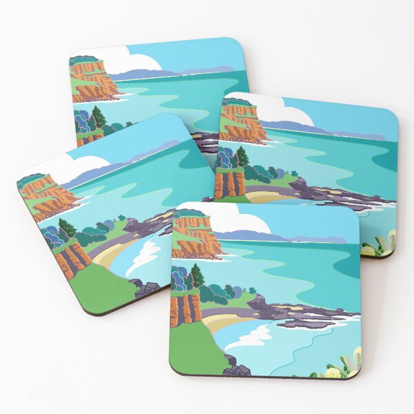 Item preview, Far North NSW Vintage Style Travel Art - Near Byron Bay designed and sold by Jazznote.
