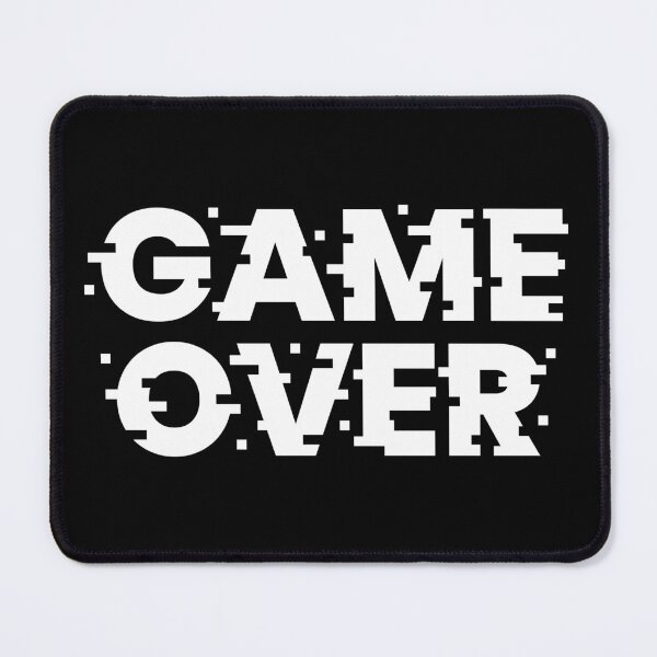 Item preview, Game Over | Black BG designed and sold by ClaudiaGrosso.