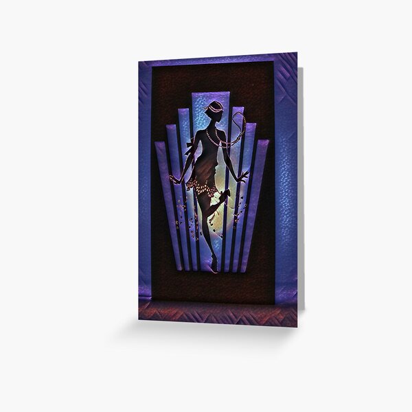 Item preview, Flapper In Blue designed and sold by Lisa Marie Mercer.