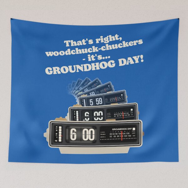 Item preview, Woodchuck-chuckers! Groundhog Day Alarm Clock designed and sold by ourkid.