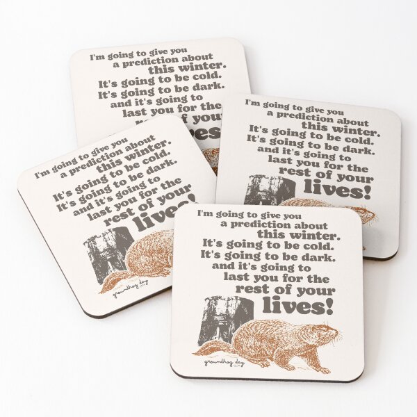 Item preview, Groundhog Day Cold and Dark Quote designed and sold by ourkid.