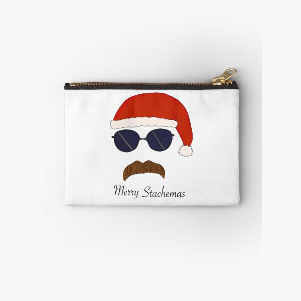 Item preview, Merry Stachemas Mustache Cartoon - Mustache and Santa Hat designed and sold by EcoElsa.