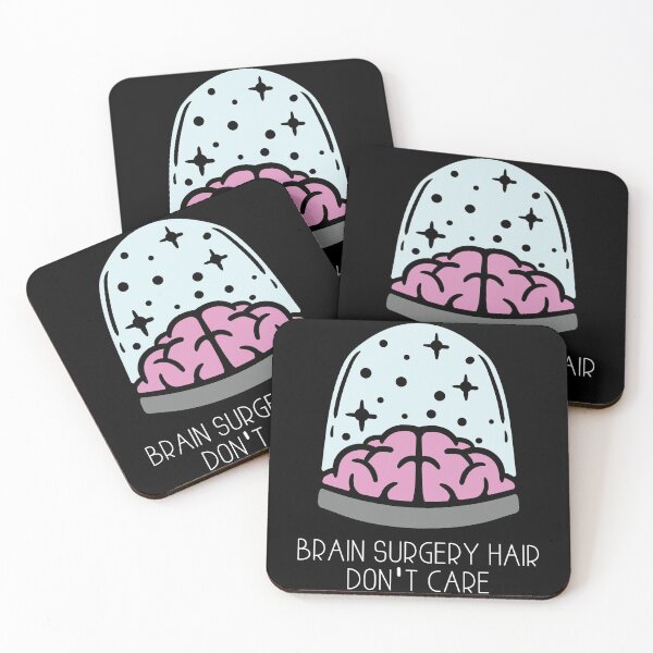 Item preview, Awesome brain surgery Hair don't Care Funny Recovery Quote  designed and sold by Pexilus.