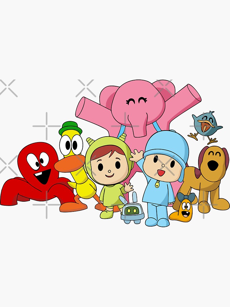 Pocoyo And The League Of Extraordinary Super Friends "Pocoyo and the league of extraordinary super friends" Sticker for Sale