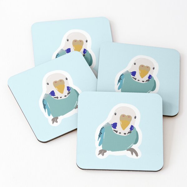 Item preview, Blue budgie designed and sold by froggiesdesigns.