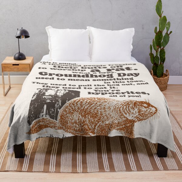 Item preview, Groundhog Day Worship a Rat Quote designed and sold by ourkid.