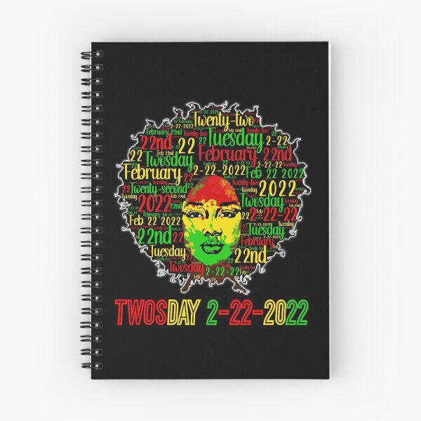 Item preview, Twosday 2022 Tuesday 2/22/2022 Black History Month Afro Word Art designed and sold by FlorenciaBliss.