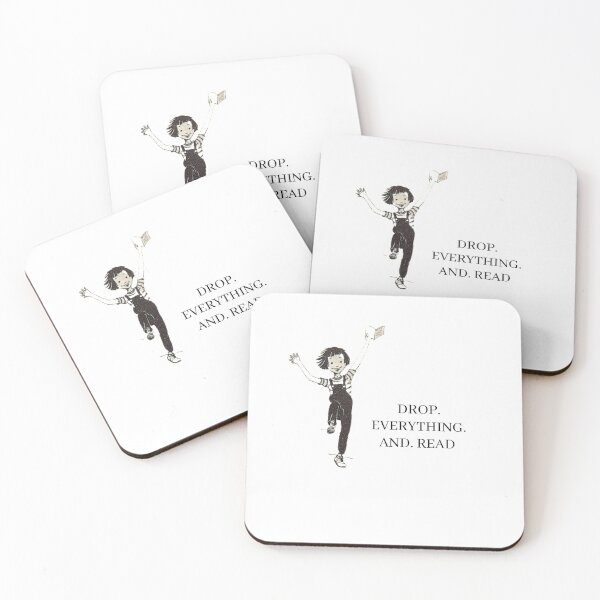 Item preview, Book week Beverly Cleary Ramona Quimby dear reading sticker drop everything and read book week 24 reading tee teacher librarian stickers designed and sold by LaundrySalt.
