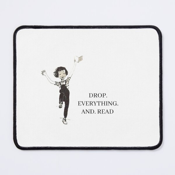 Item preview, Book week Beverly Cleary Ramona Quimby dear reading sticker drop everything and read book week 24 reading tee teacher librarian stickers designed and sold by LaundrySalt.