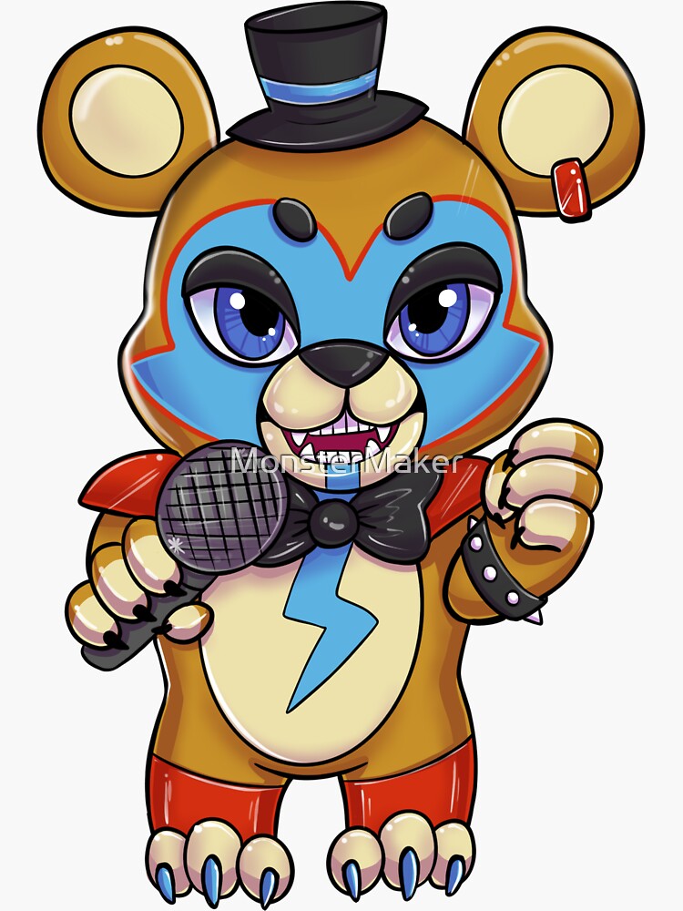 FNAF Security Breach Chibi Character Stickers Monstermaker -  Norway